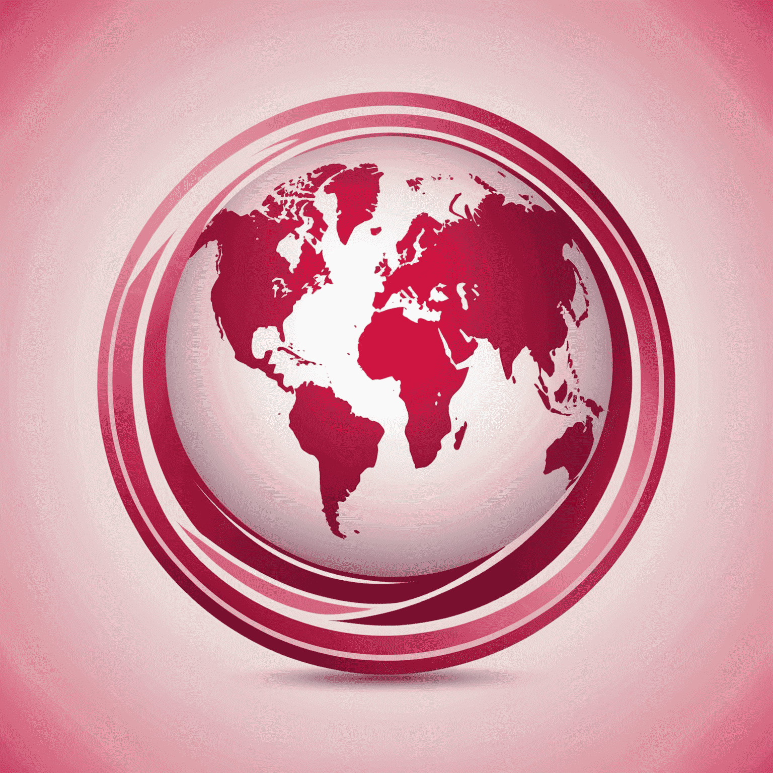 Company logo featuring a stylized globe icon in red and pink colors, symbolizing worldwide mobile and internet connectivity for travel