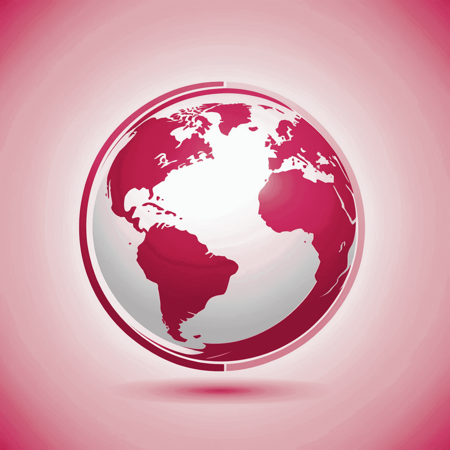 Company logo featuring a stylized globe icon in red and pink colors, symbolizing worldwide mobile and internet connectivity for travel